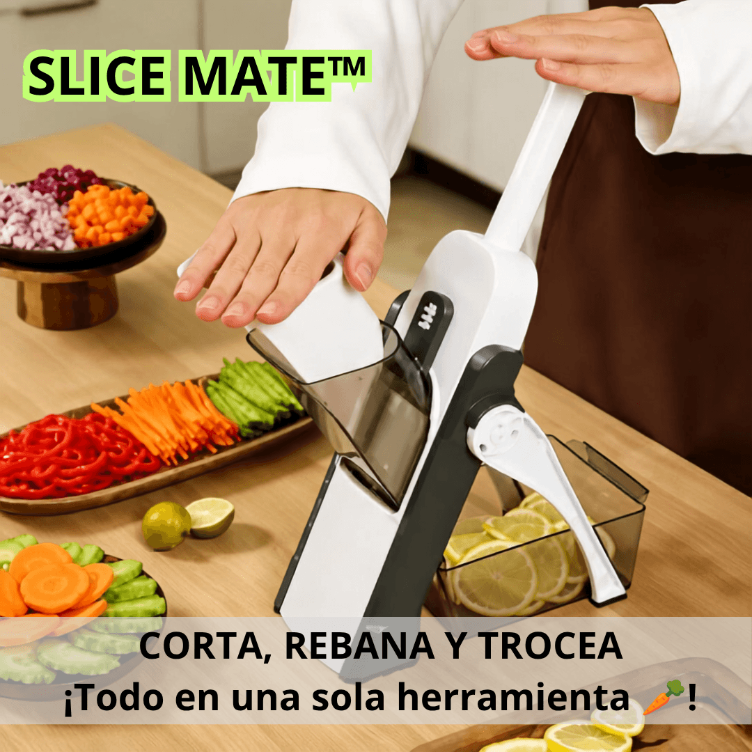 SLICE MATE™ — Cortador de Verduras Rápido y Multifuncional